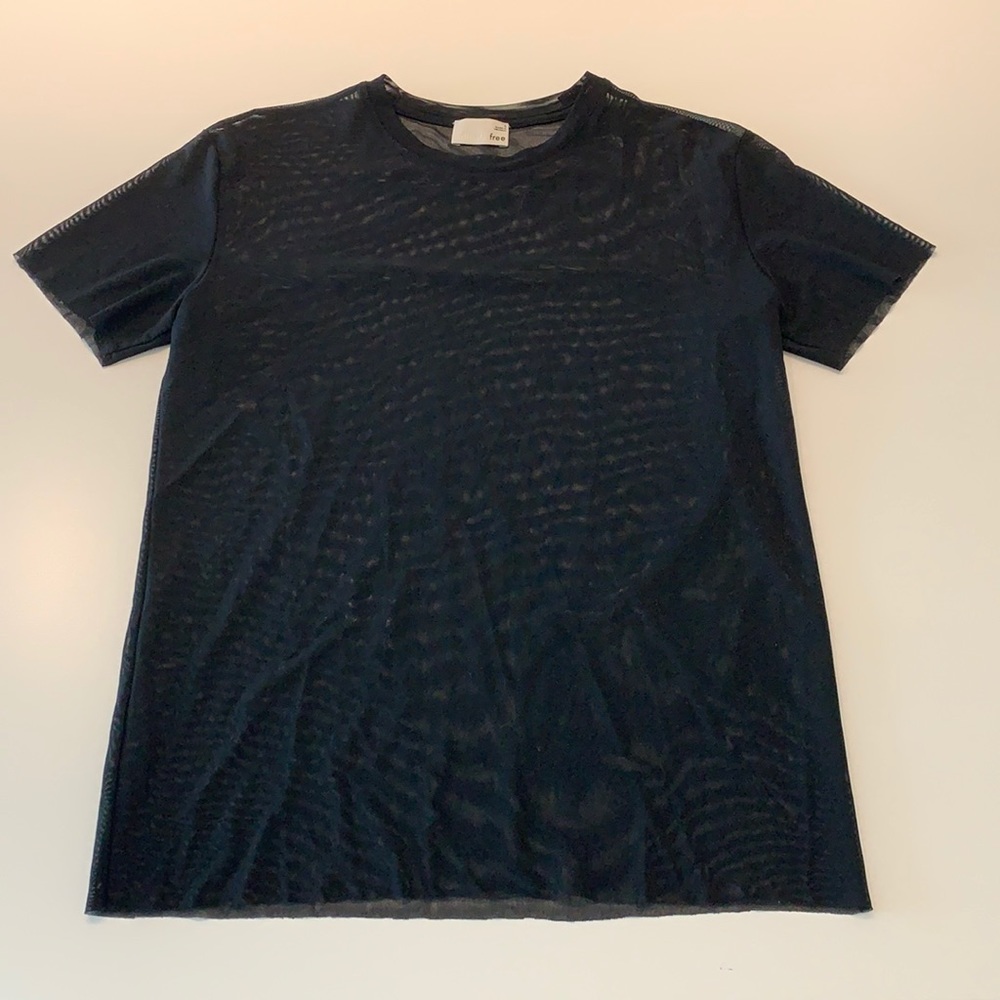 Black Sheer Aritzia Shirt